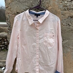 Women’s  Pink Tommy Hilfiger Button-Up Shirt
